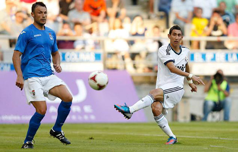 Angel Di María scoring for Real Madrid, in the pre-season 2012-2013