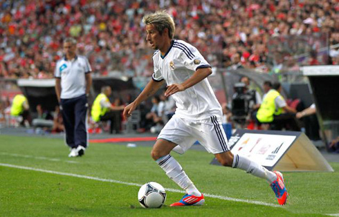 Fábio Coentrão returns to the Estádio da Luz, in Benfica 5-2 Real Madrid, for the Eusébio Cup