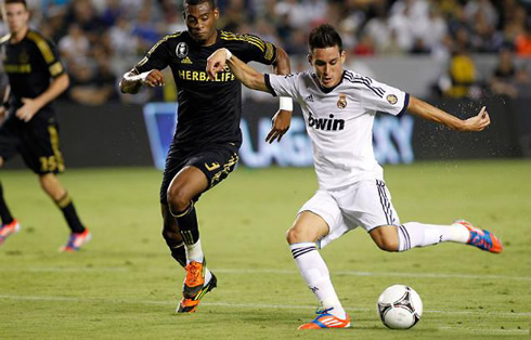 Callejón goal in LA Galaxy 1-5 Real Madrid, at the 2012 pre-season tour