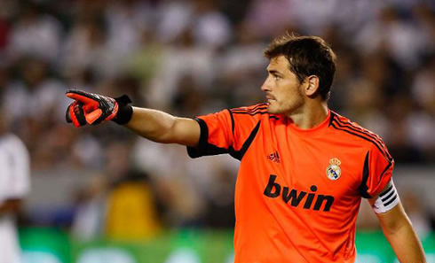Iker Casillas in Real Madrid vs LA Galaxy, in 2012