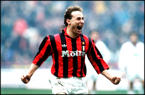 Jean-Pierre Papin, AC Milan forward and striker, between 1992 and 1994