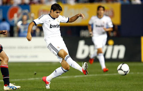 Alvaro Morata showing his quality as a Real Madrid forward, in 2012-2013
