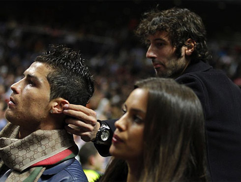 Esteban Granero playing and joking with Ronaldo and Irina Shayk, in 2012