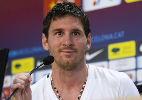 Lionel Messi new look, haircut and hair style, for 2012-2013
