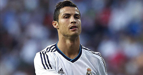 Cristiano Ronaldo looking unhappy in Real Madrid 2012-2013