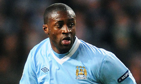 Yaya Touré in action at Manchester City, in 2012-2013