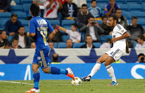 Mario Hermoso debut for Real Madrid first team, in 2012-2013