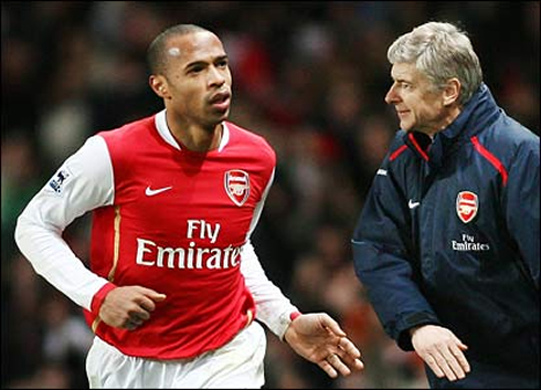 Arsene Wenger and Thierry Henry, two Arsenal legends