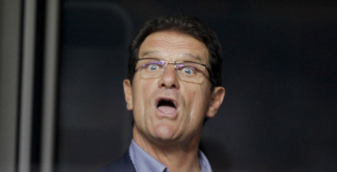 Fabio Capello making a troll, funny and hilarious face