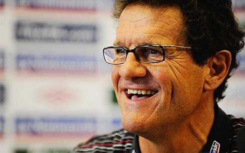 Fabio Capello rare smile