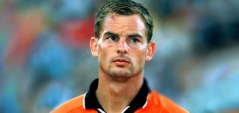 Ronald de Boer lined up before a game for the Netherlands