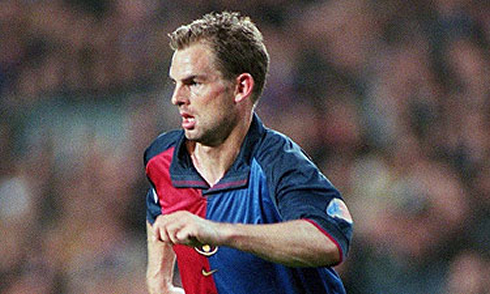 Ronald de Boer playing at the Camp Nou for Barcelona, in 1999
