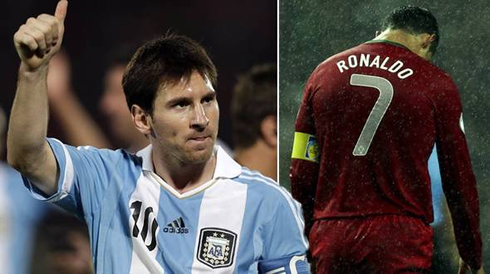 The FIFA Balon d'Or head to head battle, between Lionel Messi vs Cristiano Ronaldo, in 2012-2013