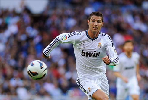 Cristiano Ronaldo always chasing the ball for Real Madrid