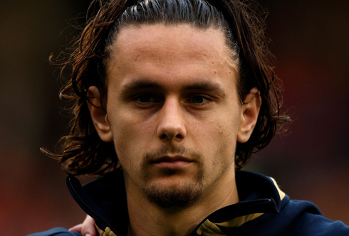 Neven Subotić, Serbian football player with long hair