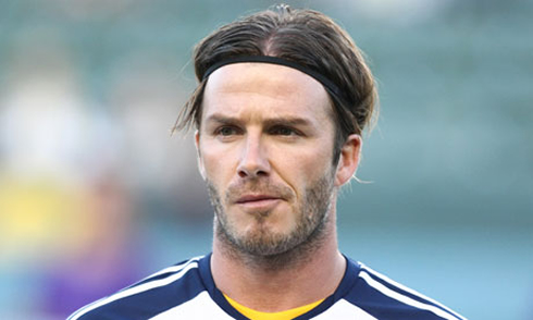 David Beckham's look and hairstyle, using an headband