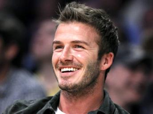 David Beckham with a two days shaved beard, in 2012-2013
