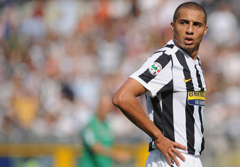 David Trézéguet with his hands on his hips, during a game for Juventus between 1999 and 2010