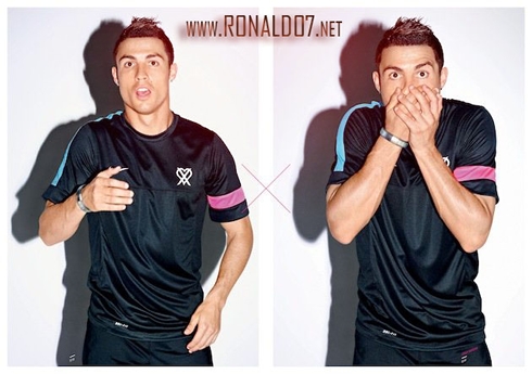 Cristiano Ronaldo imitating a genuine, authentic and honest person reactions