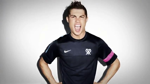 Cristiano Ronaldo roar in Nike's pink campaign, in 2012-2013