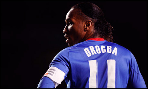 Didier Drogba, Chelsea FC number 11 legend, poster and wallpaper 2012