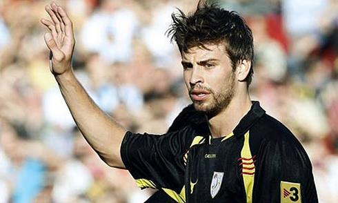 Gerard Piqué playing for Real Zaragoza, in 2006-2007
