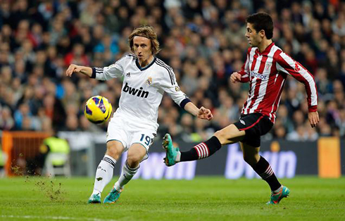Luca Modric assist for goal, in Real Madrid 2012-2013