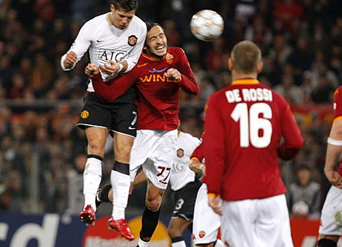 Cristiano Ronaldo legendary header goal in Roma vs Manchester United, in 2008
