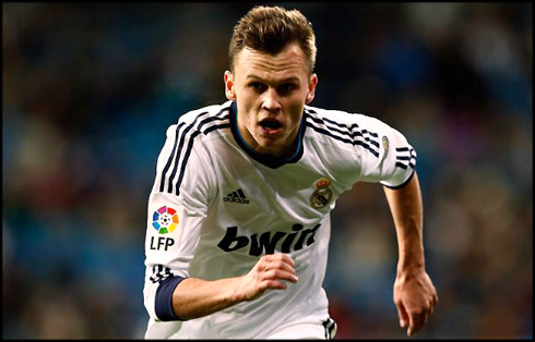 Denis Cheryshev playing for Real Madrid in 2012-2013