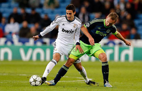 Jesé Rodriguez playing in Real Madrid vs Ajax, on December 4, 2012, and becoming the youngest player ever for Real Madrid, in the UEFA Champions League