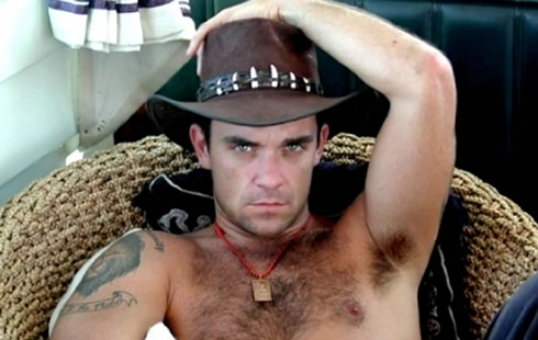 Robbie Williams gay cowboy photo