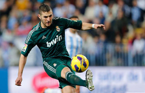 Karim Benzema in action for Real Madrid, in 2012-2013
