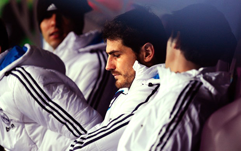 Iker Casillas benched in Malaga vs Real Madrid, for La Liga in 2012-2013