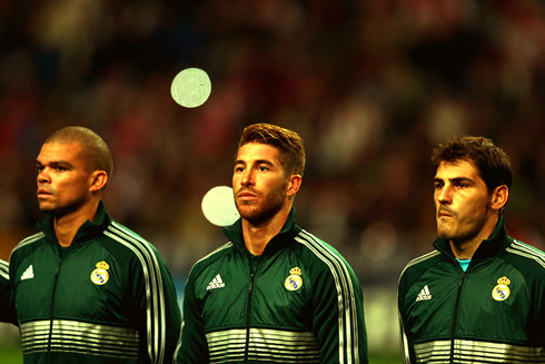Pepe, Sergio Ramos and Iker Casillas, in Real Madrid 2012-2013