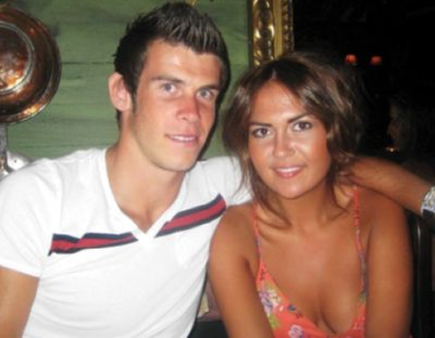 Gareth Bale with his girlfriend and WAG, Emma Rhys Jones