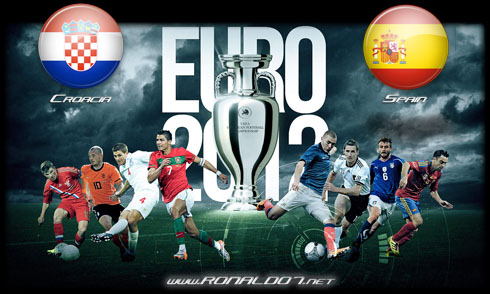 EURO 2012 wallpaper in HD, Croacia vs Spain