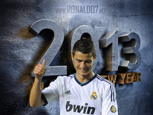 Cristiano Ronaldo - Happy New Year in 2013 wallpaper