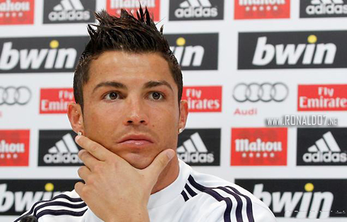 Cristiano Ronaldo serious look in 2013