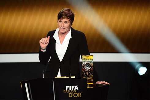 Abby Wambach speech after winning the FIFA Balon d'Or 2012 for Women