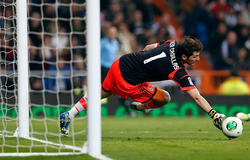 Iker Casillas great save and stop, in Real Madrid 2013