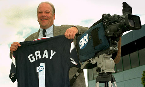Andy Gray, TV journalist and soccer commentator in England