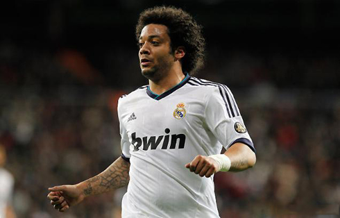 Marcelo returns from injury to Real Madrid, in 2013