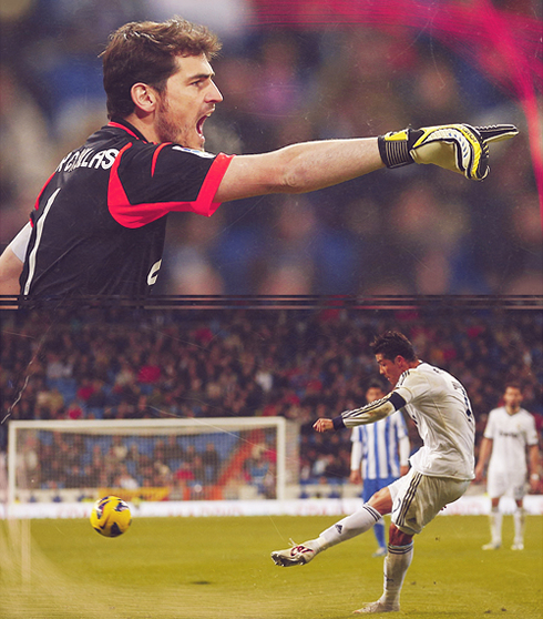 Iker Casillas and Cristiano Ronaldo wallpaper, in Real Madrid 2013