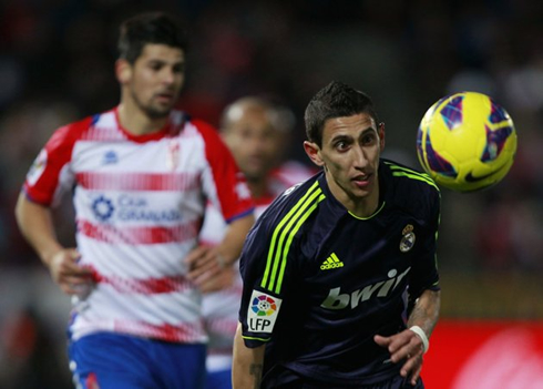 Angel Di María ugly and silly face, in Real Madrid 2013
