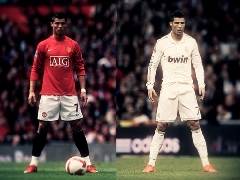 Cristiano Ronaldo, Real Madrid vs Manchester United, 2003-2013