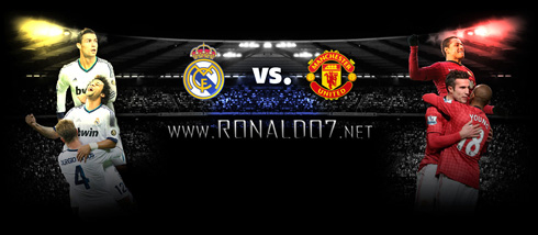 The biggest game of the year: Real Madrid vs Manchester United 2013 poster wallpaper