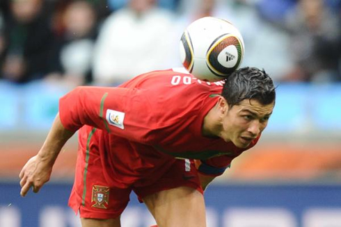 Cristiano Ronaldo juggling during the 2010 World Cup