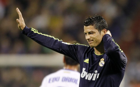 Cristiano Ronaldo upset and disappointed after a bad game for Real Madrid, in 2013