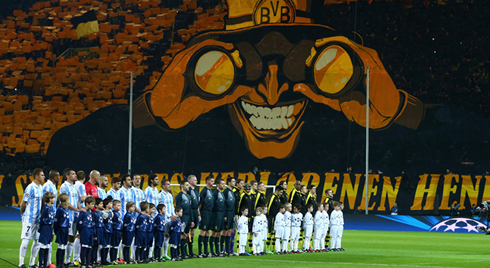Incredible atmosphere in Dortmund, before the game against Malaga for the Champions League 2013