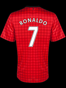 Cristiano Ronaldo - Manchester United 2013-2014 number 7 jersey and shirt, uniform kit